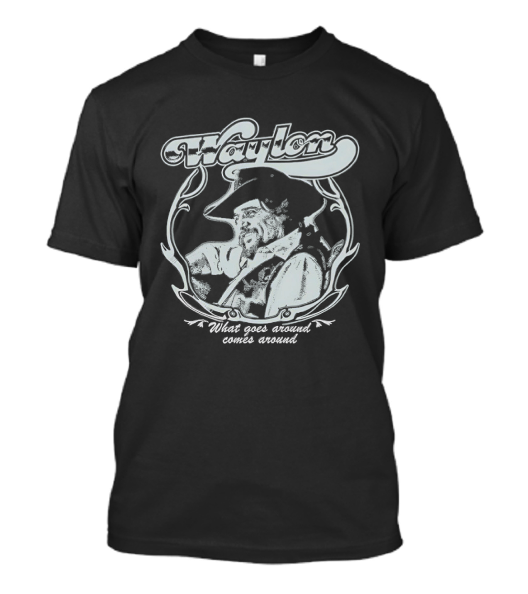 Waylon Jennings What Goes Around Comes Around T-Shirt