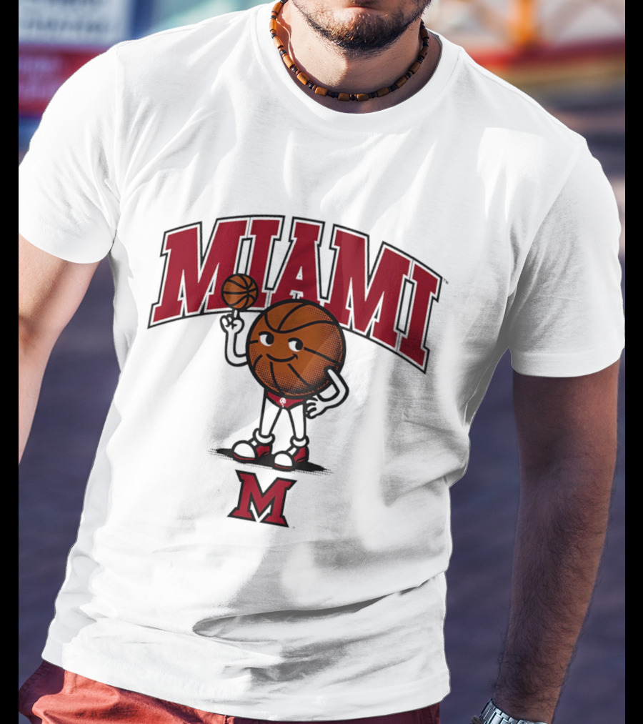 Miami Basketball Cartoon Character 2026 T-Shirt