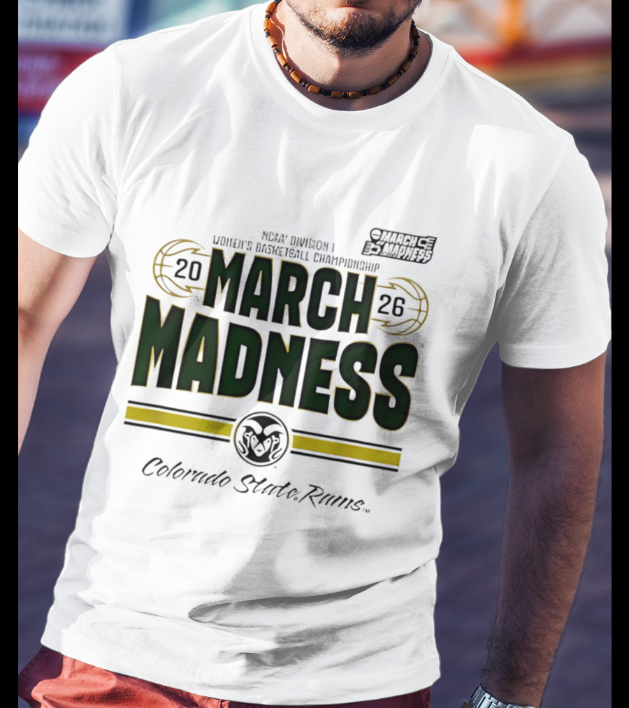NCAA Division I Women's Basketball Championship Colorado State Rams March Madness 2026 T-Shirt