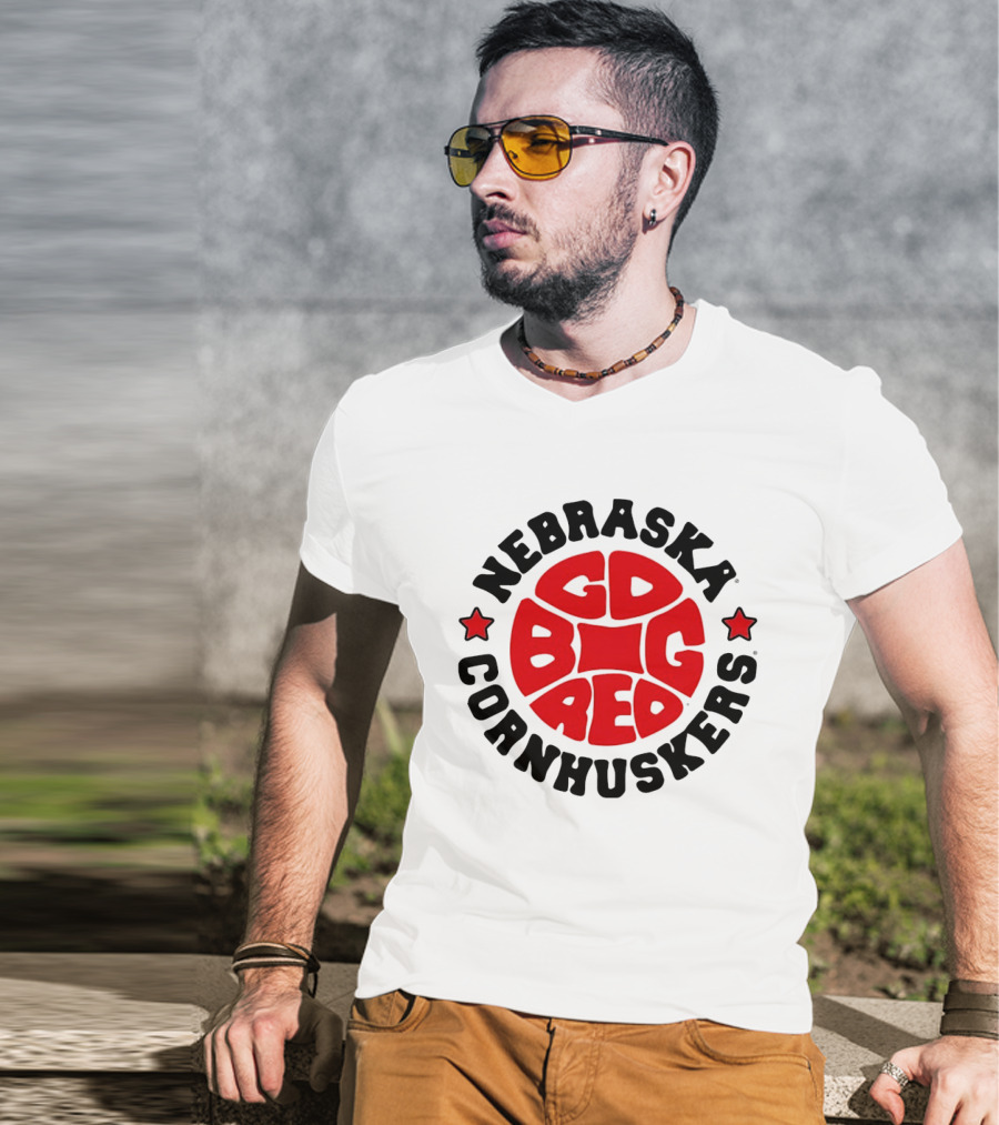 Nebraska Cornhuskers Big Red GD Basketball 1970s T-Shirt