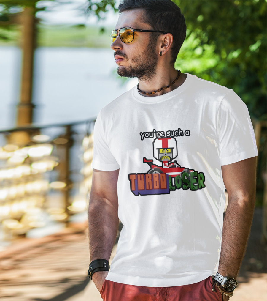 You're Such A Turbo Loser Pixel Art Racing Helmet T-Shirt
