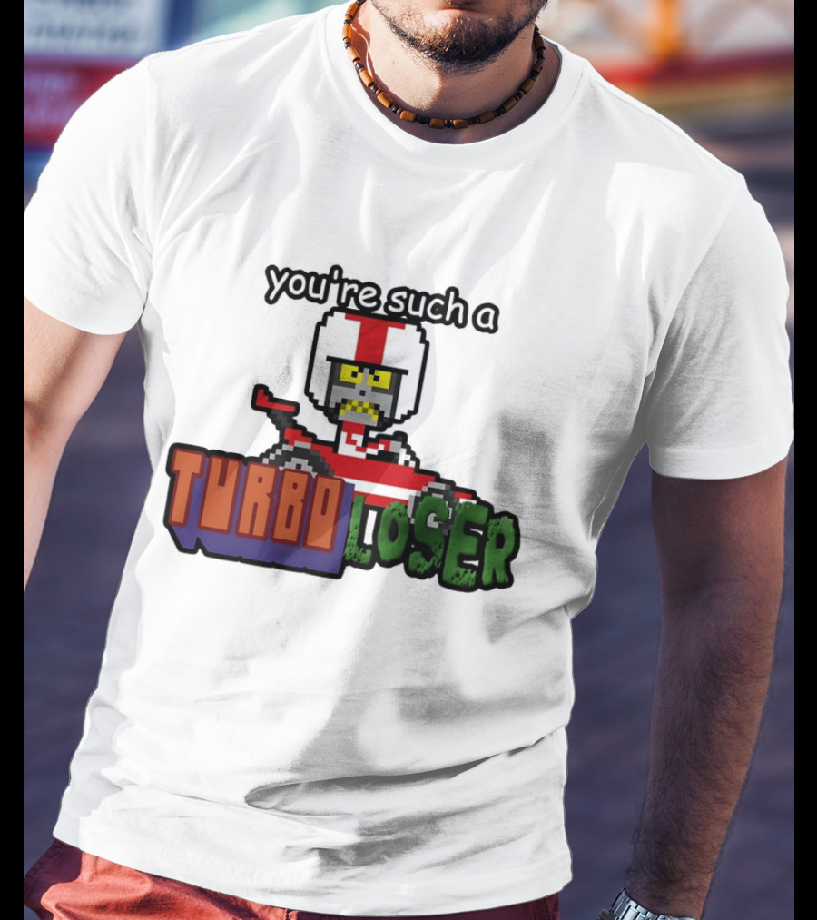 You're Such A Turbo Loser Pixel Art Racing Helmet T-Shirt