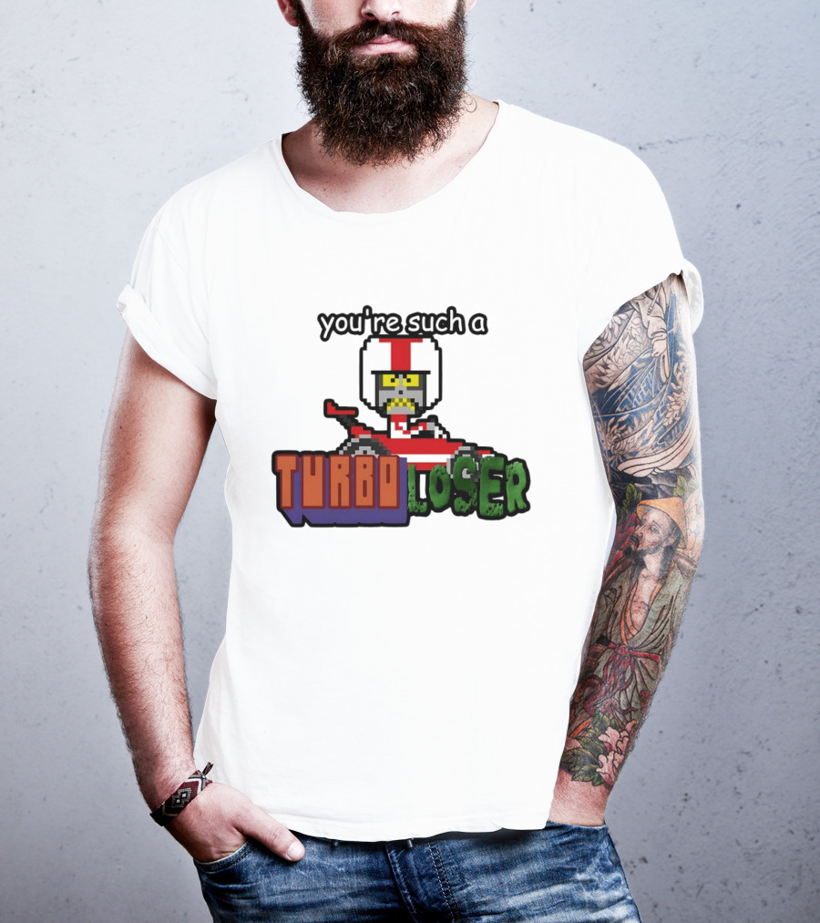You're Such A Turbo Loser Pixel Art Racing Helmet T-Shirt