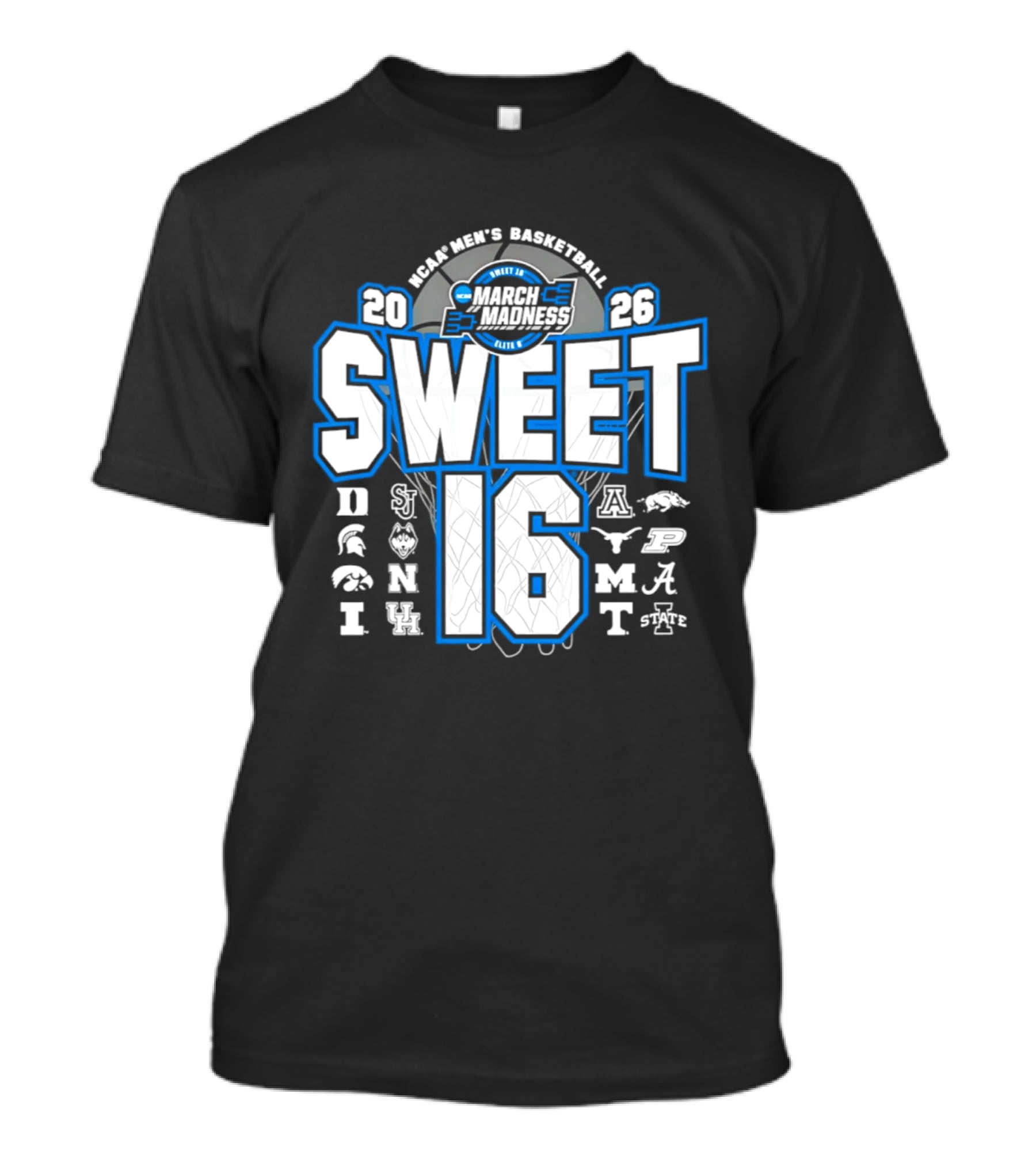 Houston Men's Basketball 2026 Sweet 16 College Teams Victory March Madness T-Shirt
