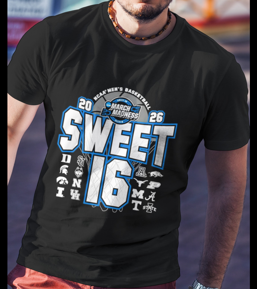 Houston Men's Basketball 2026 Sweet 16 College Teams Victory March Madness T-Shirt