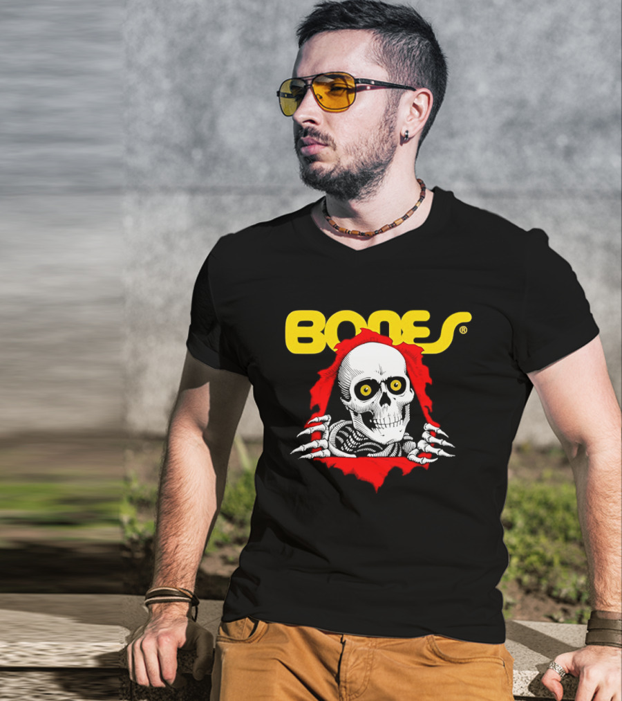 Bones Brigade Powell Peralta Ripper Skeleton Skull T-Shirt
