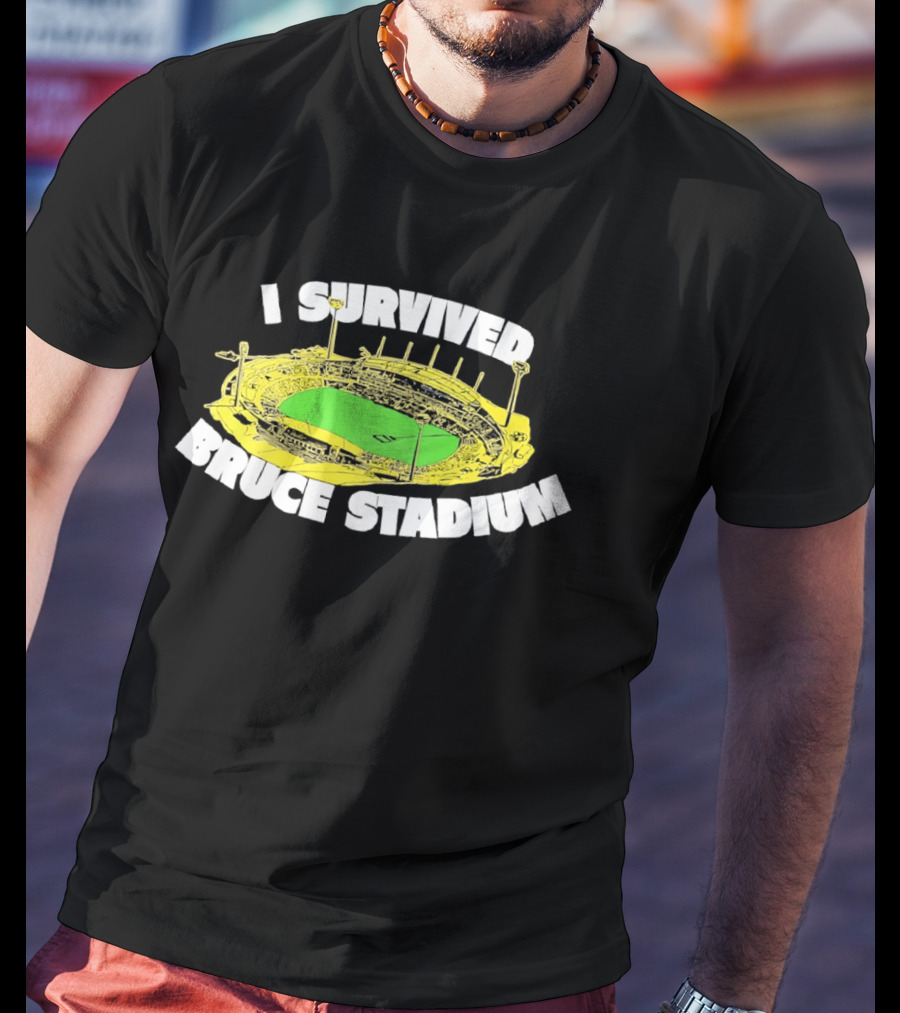 I Survived Bruce Stadium Nostalgic Experience At Iconic Canberra Venue T-Shirt