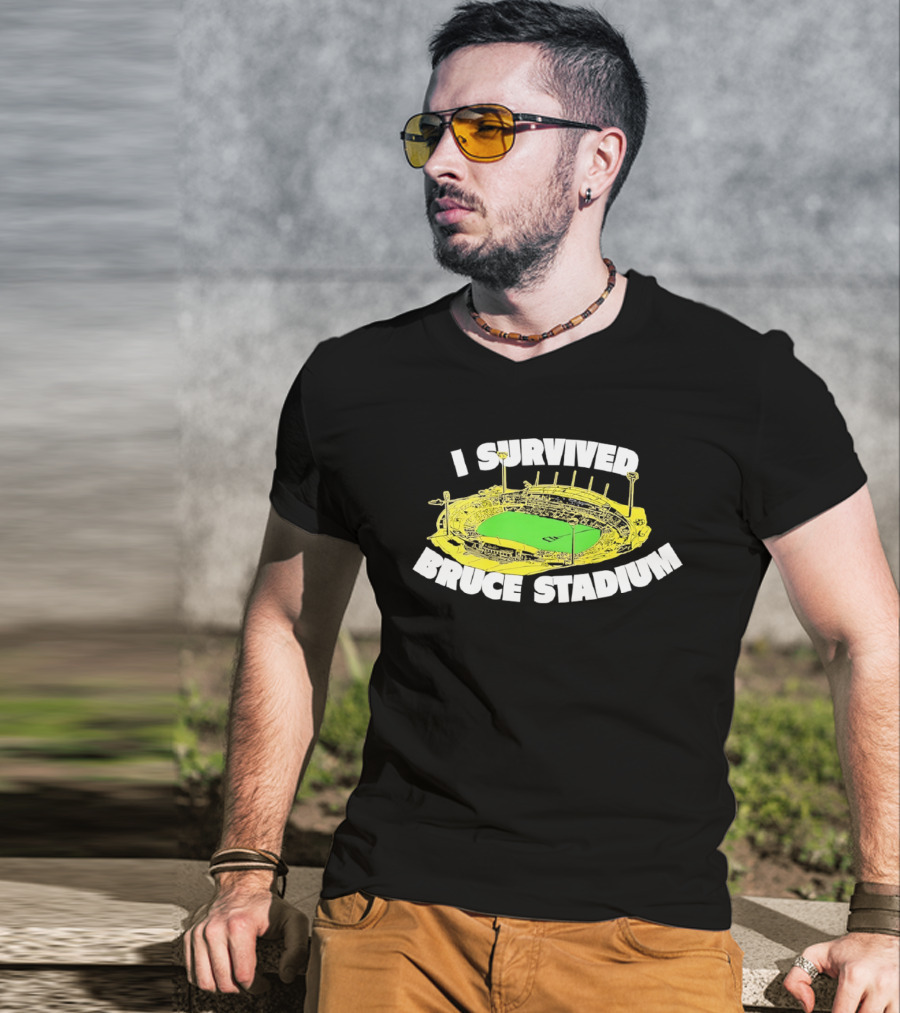 I Survived Bruce Stadium Nostalgic Experience At Iconic Canberra Venue T-Shirt