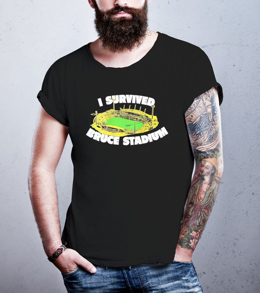 I Survived Bruce Stadium Nostalgic Experience At Iconic Canberra Venue T-Shirt