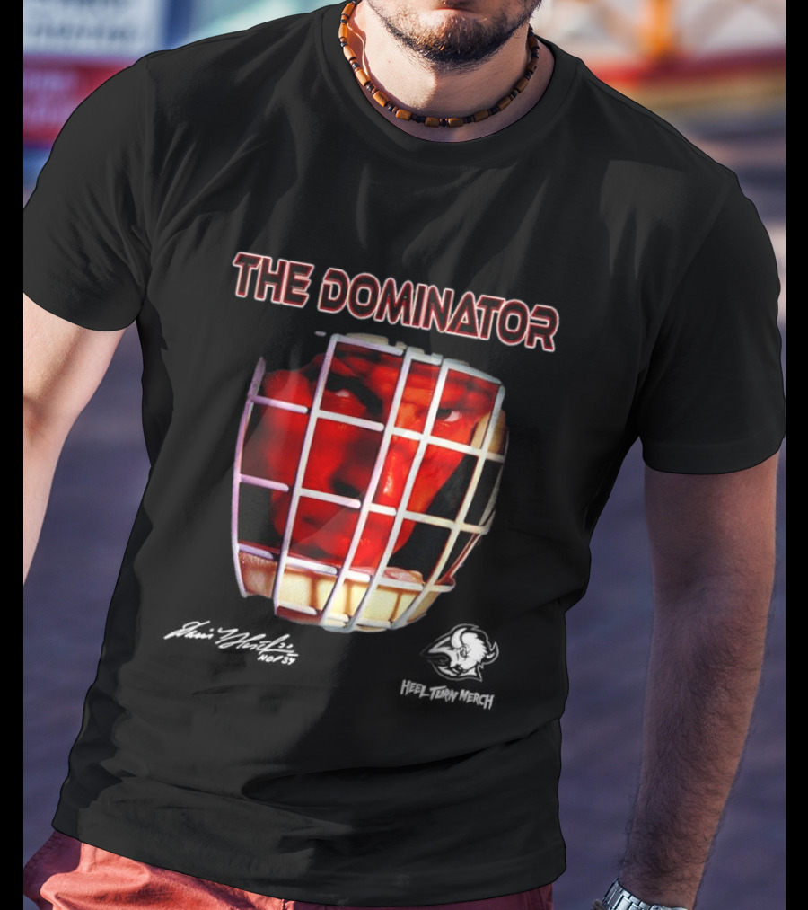 Buffalo Sabres Dominik Hasek The Dominator Hockey Mask T-Shirt