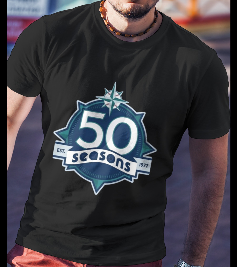 Cal Raleigh Seattle 50 Seasons Est. 1977 T-Shirt