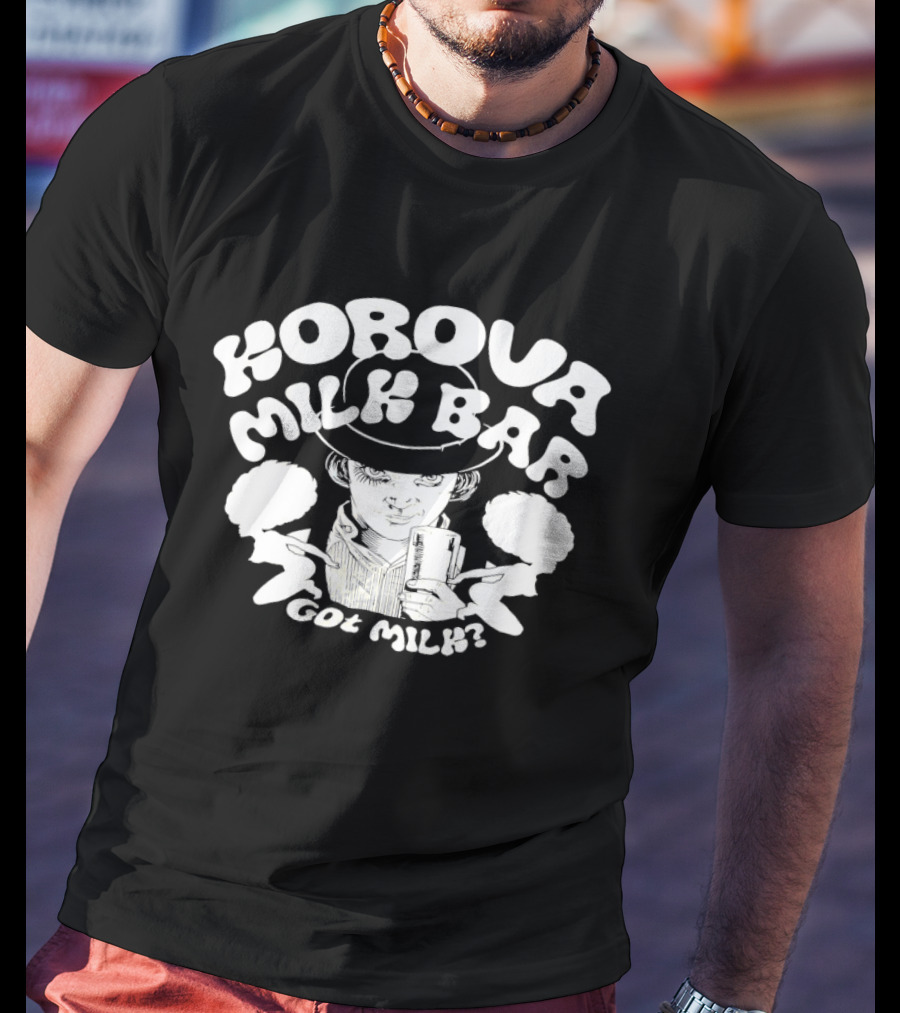 Korova Milk Bar Got Milk Classic Pop Culture Homage T-Shirt