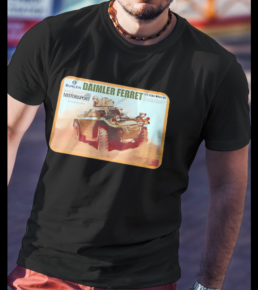 Burlen Daimler Ferret Mission Motorsport 1/7 Scale Model Kit T-Shirt
