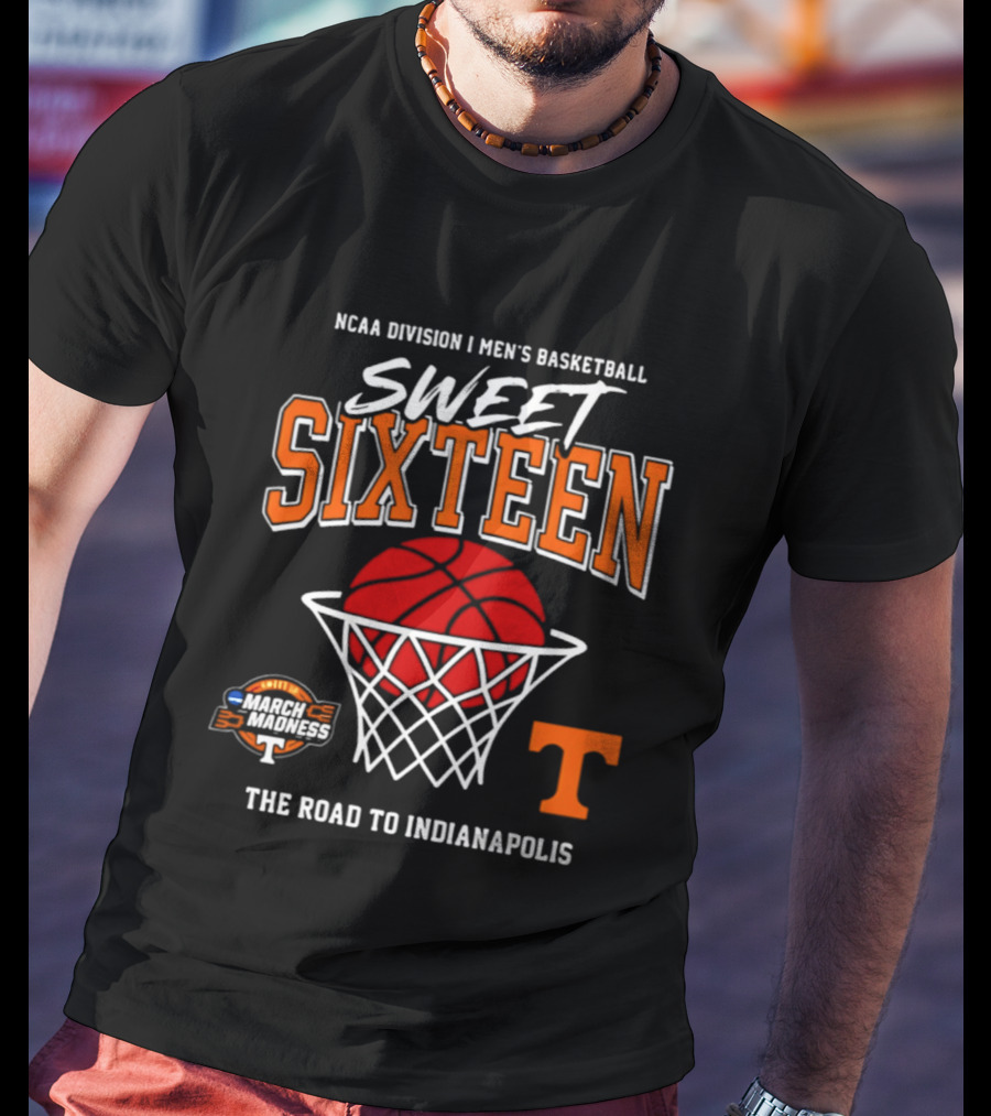 NCAA Division I Men's Basketball Sweet Sixteen March Madness The Road To Indianapolis T-Shirt