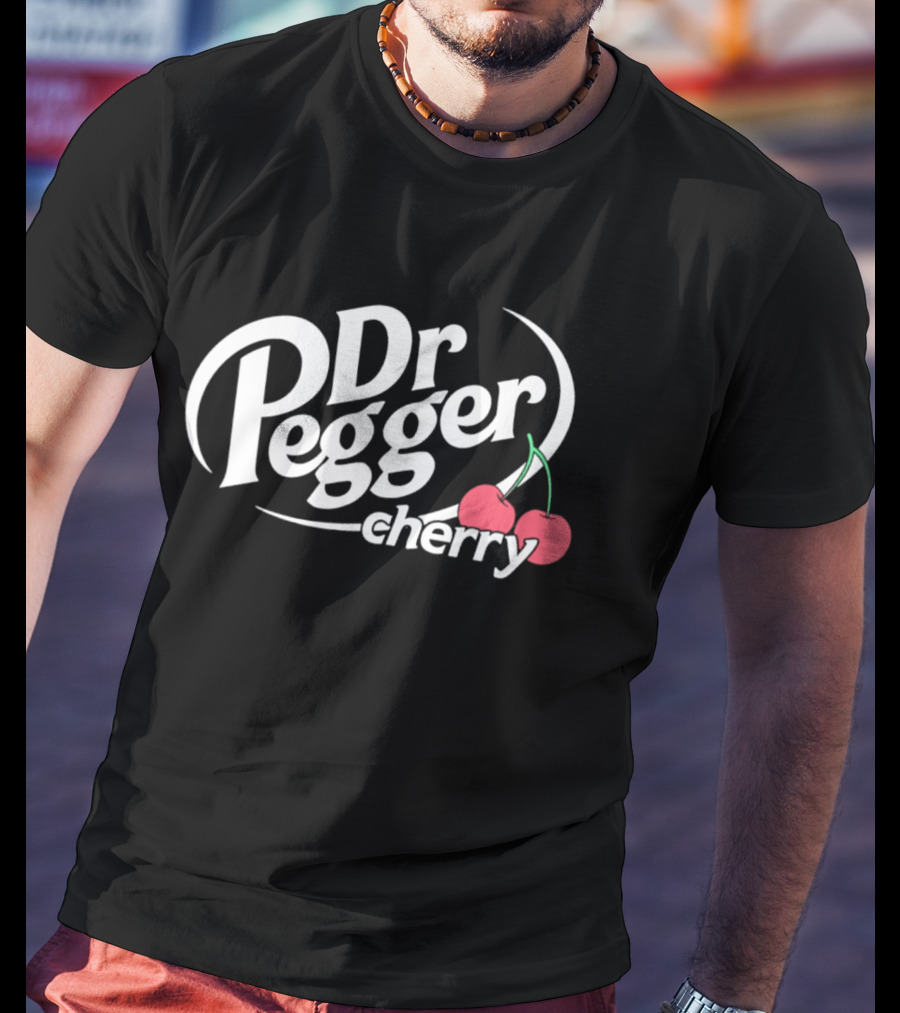 Dr Pegger Cherry Soda Parody With Cherries T-Shirt