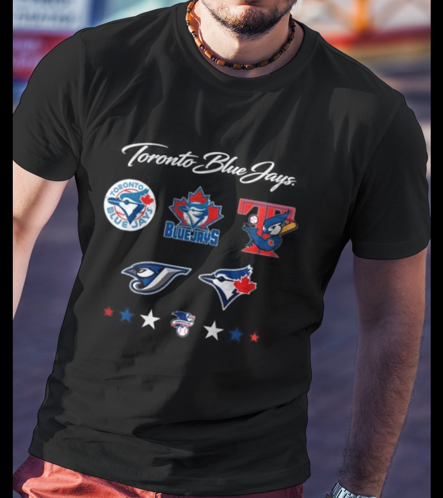 Toronto Blue Jays 50th Season Anniversary Collection Logos 1977 2023 T-Shirt