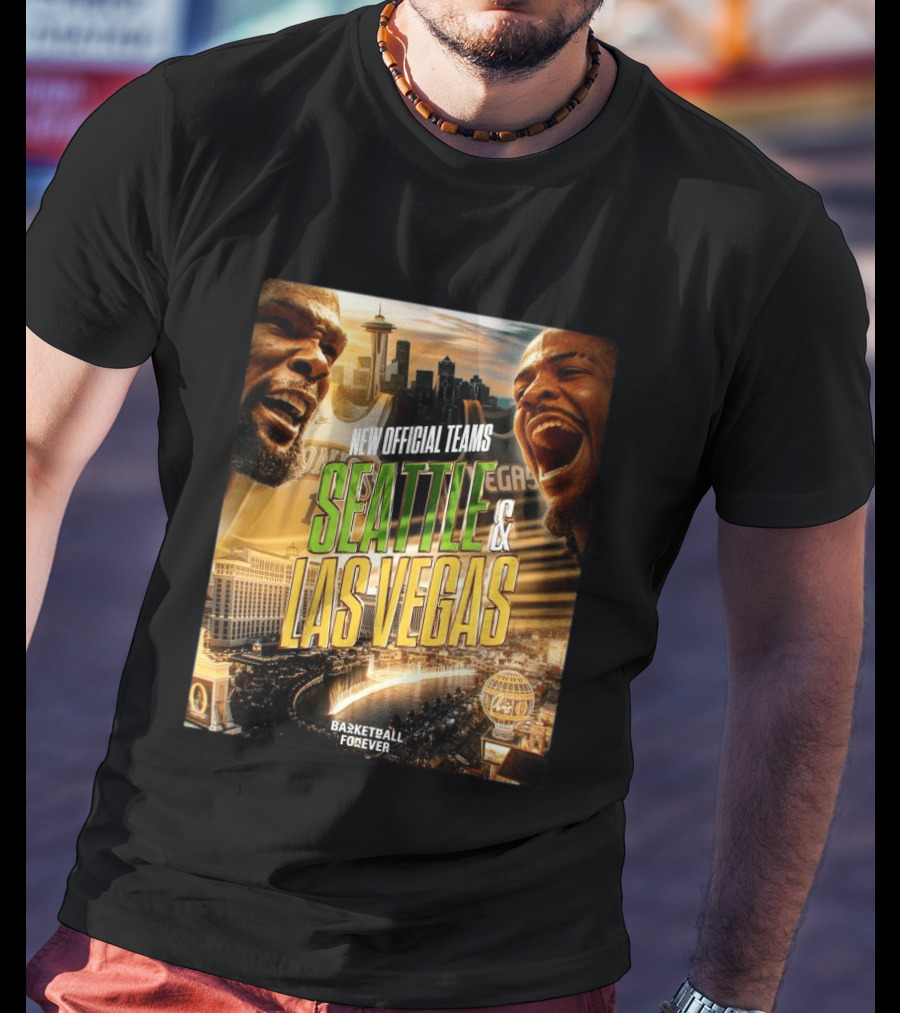 New Official Teams Seattle Las Vegas Basketball Forever 2026 T-Shirt