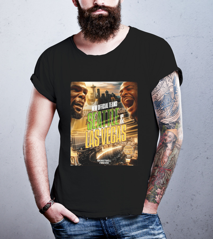 New Official Teams Seattle Las Vegas Basketball Forever 2026 T-Shirt