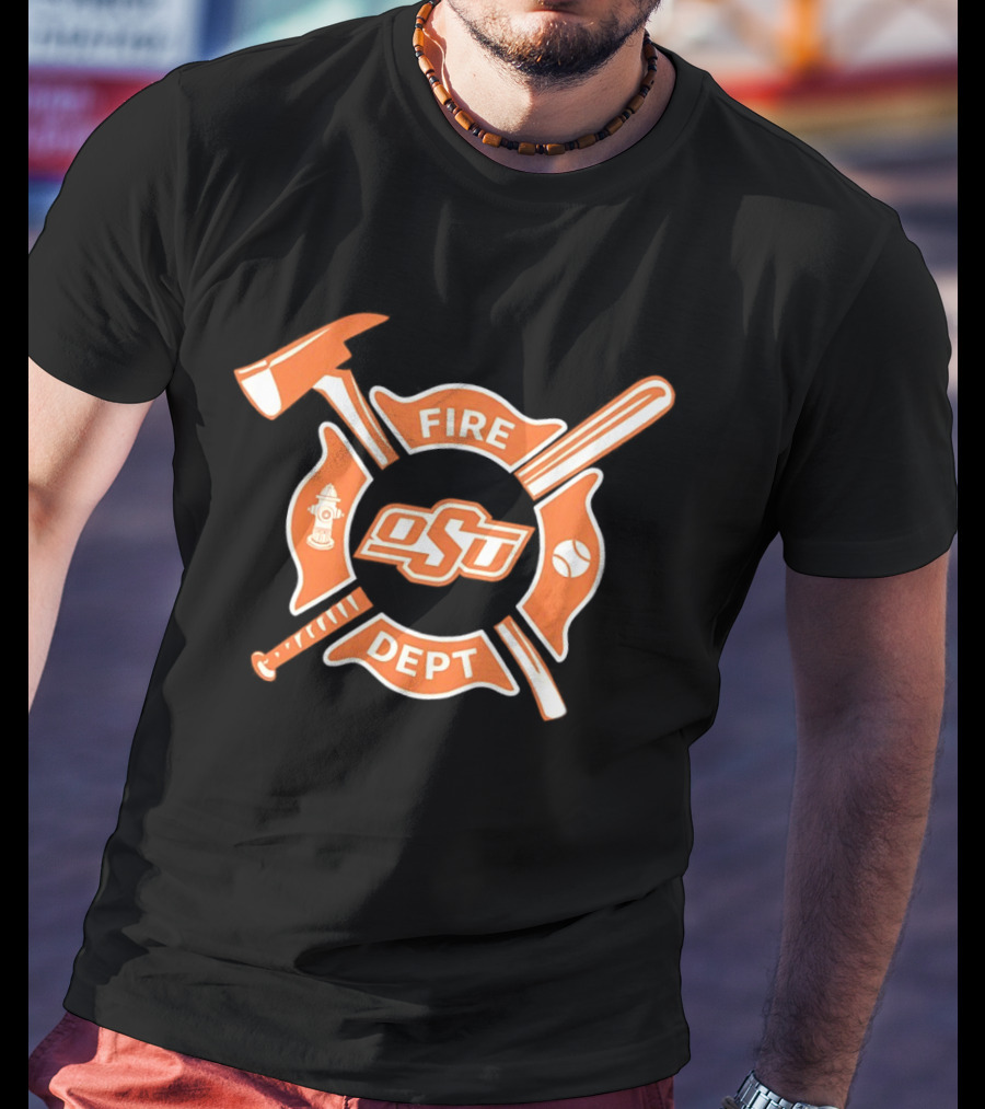 Oklahoma State Cowboys Fire Dept Baseball Night 2026 T-Shirt
