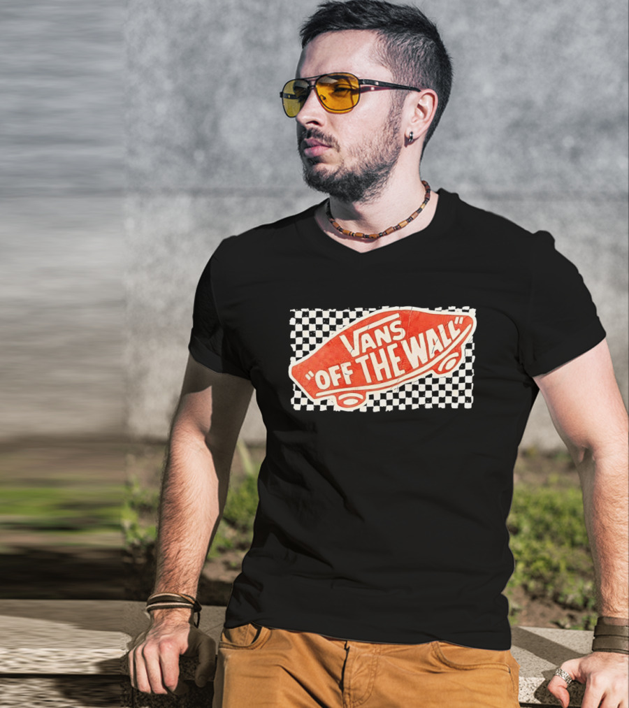 Vans Off The Wall Red Skateboard T-Shirt