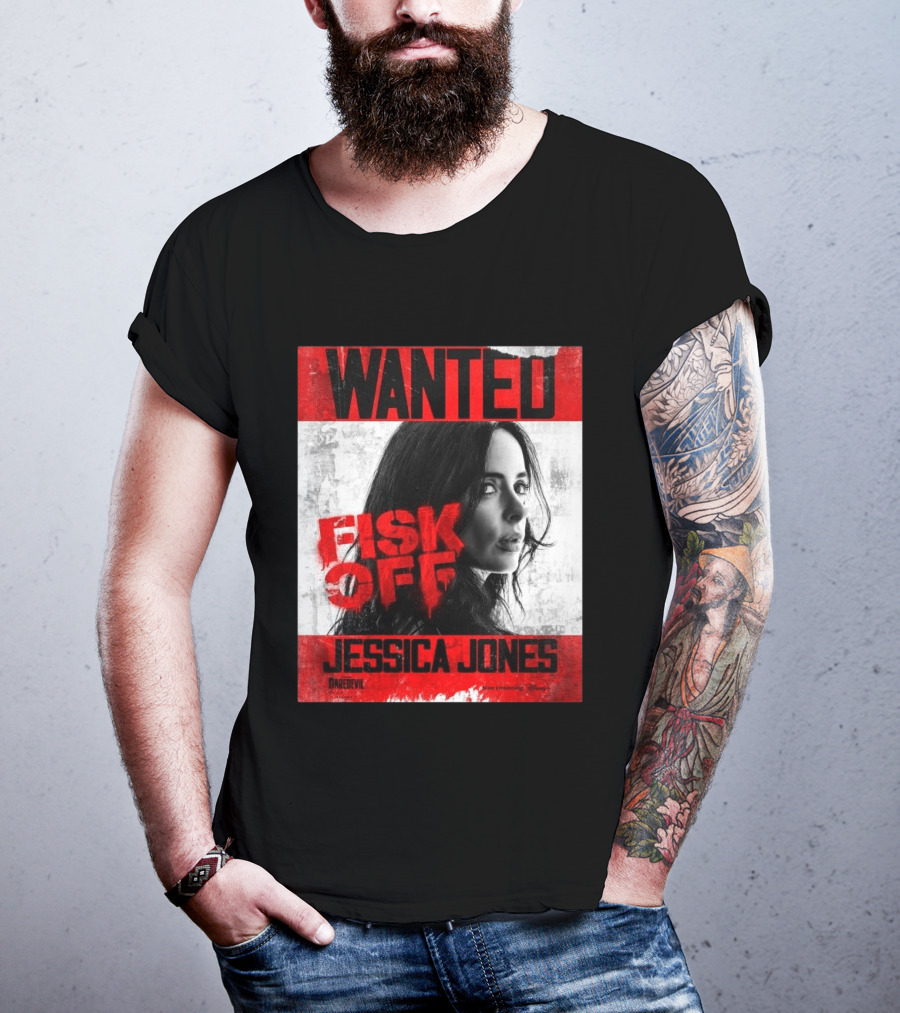 Wanted Jessica Jones Fisk Off Daredevil Born Again Season 2 T-Shirt