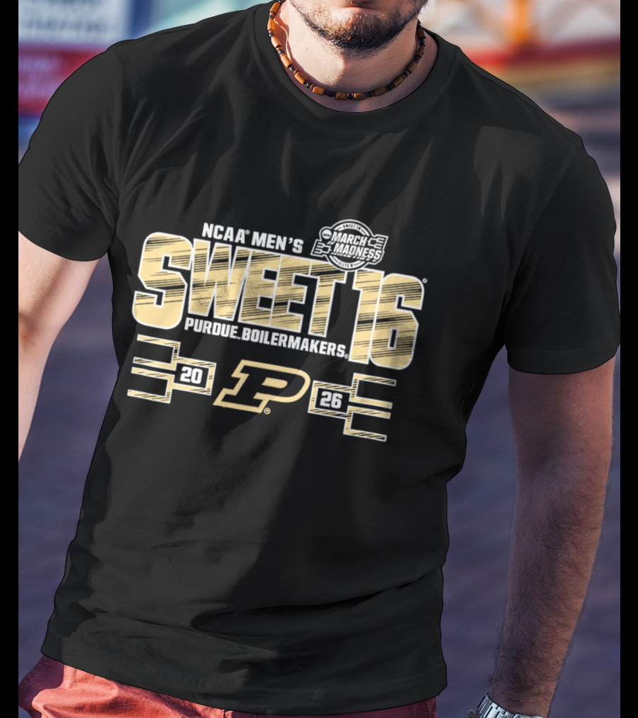 NCAA Men's Sweet 16 2026 Purdue Boilermakers March Madness T-Shirt
