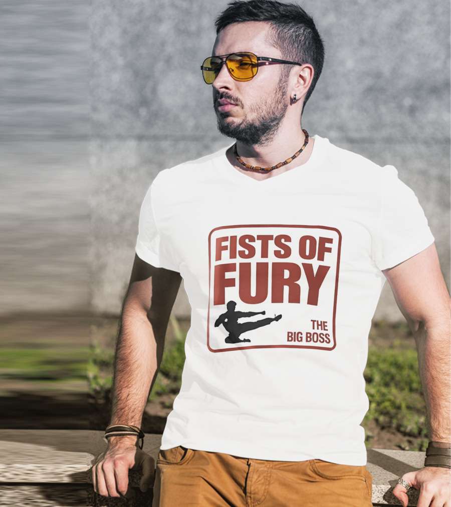 Fists Of Fury The Big Boss Martial Arts Kick T-Shirt