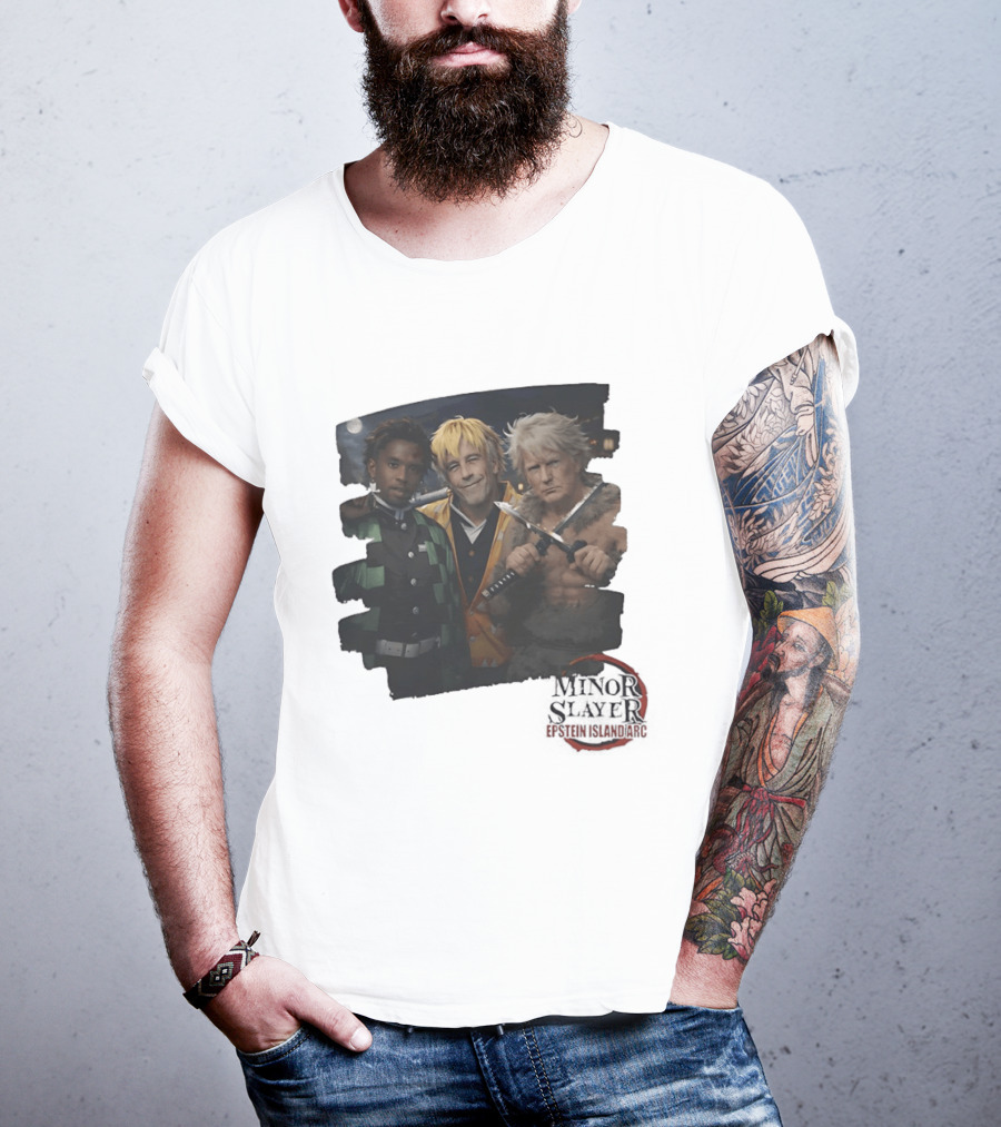 Minor Slayer Epstein Island Arc Characters Cosplay T-Shirt