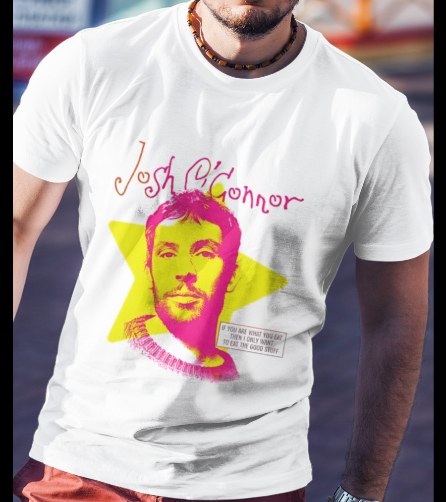 Josh O'Connor Bold Pink Yellow Star Style Eat Cooks Science T-Shirt