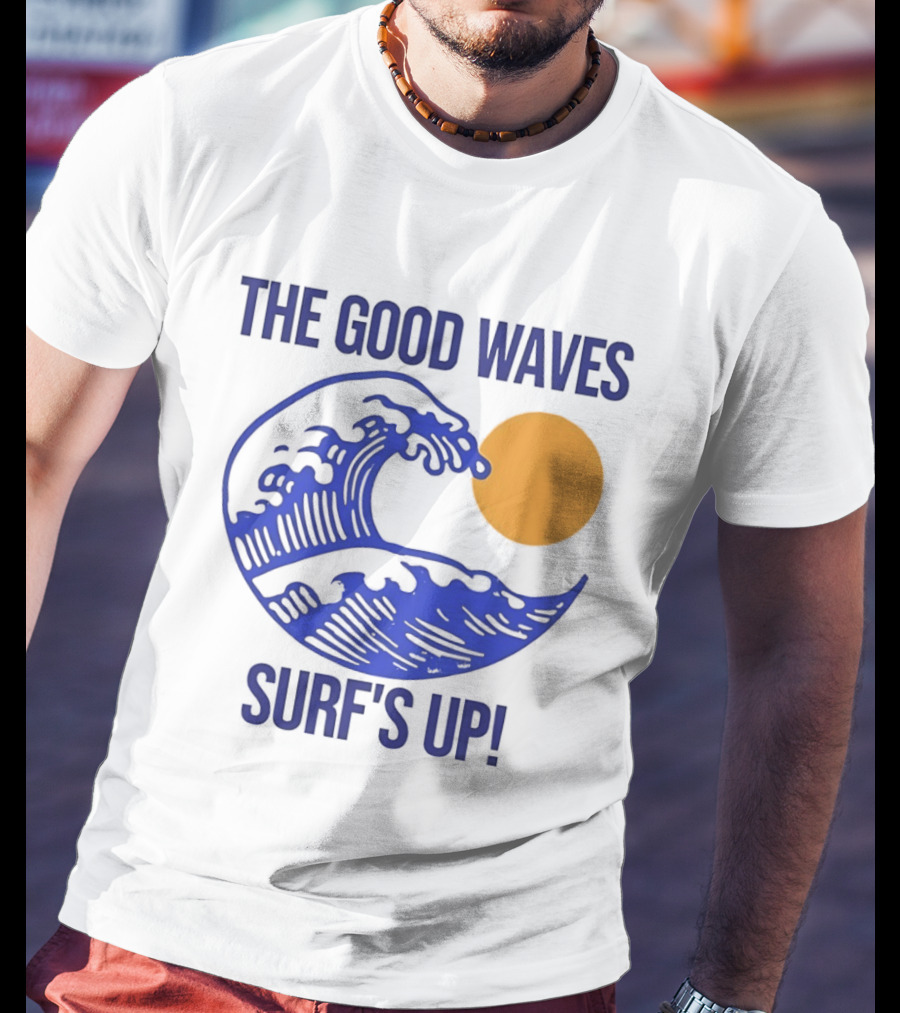 The Good Waves Surf's Up Sun And Wave T-Shirt