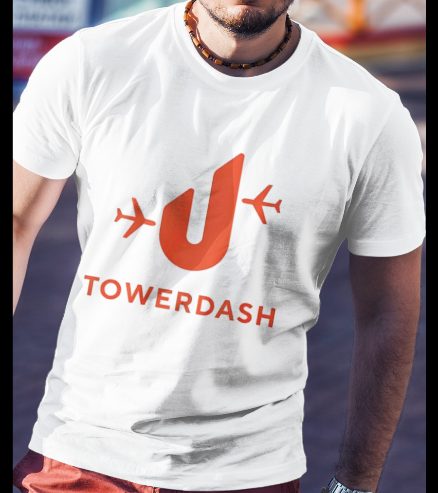 TOWER DASH Airplanes Iconic Red U Shape T-Shirt