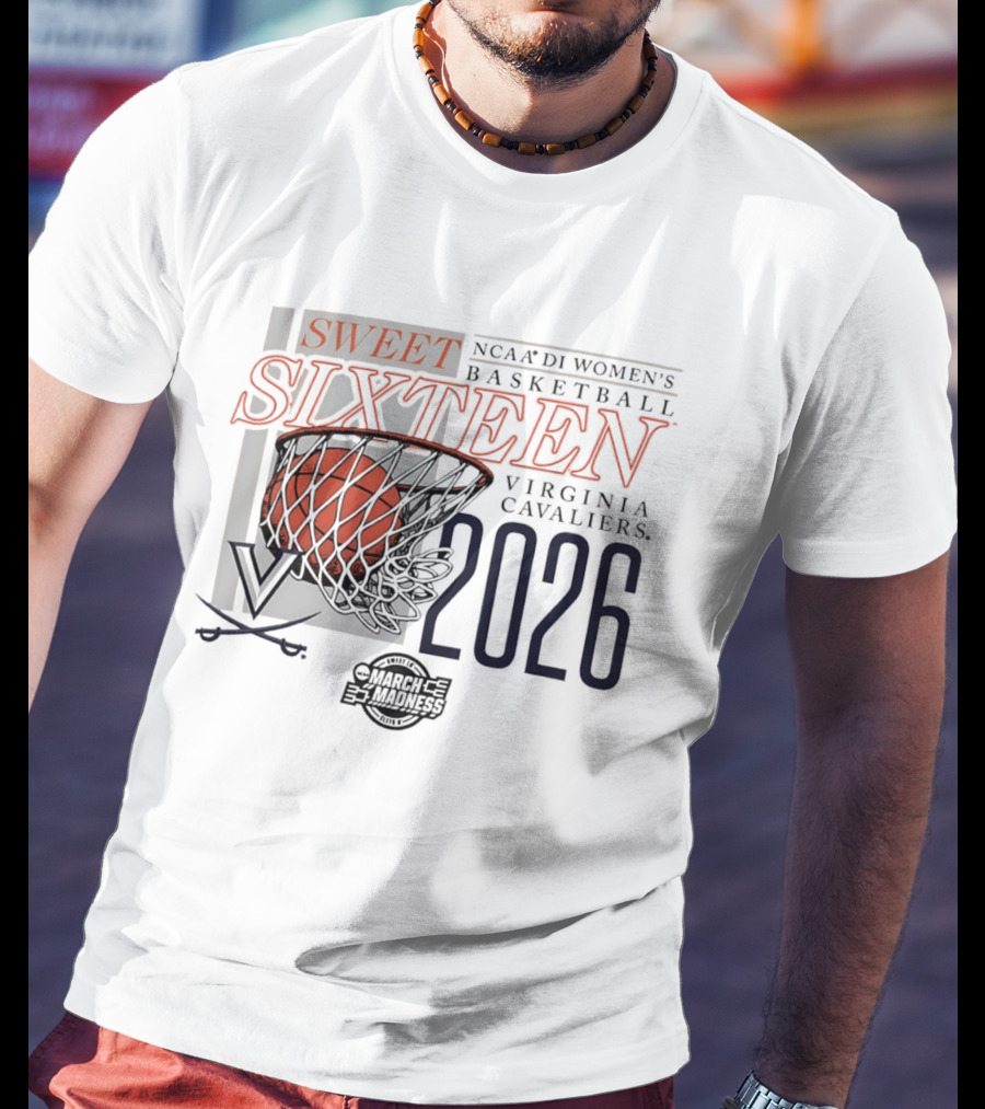 Virginia Cavaliers Sweet Sixteen 2026 NCAA D1 Women's Basketball March Madness T-Shirt