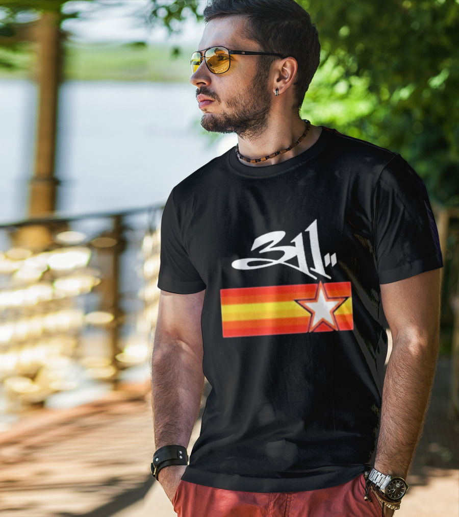 311 Band March 14 2026 Houston Star And Stripes T-Shirt