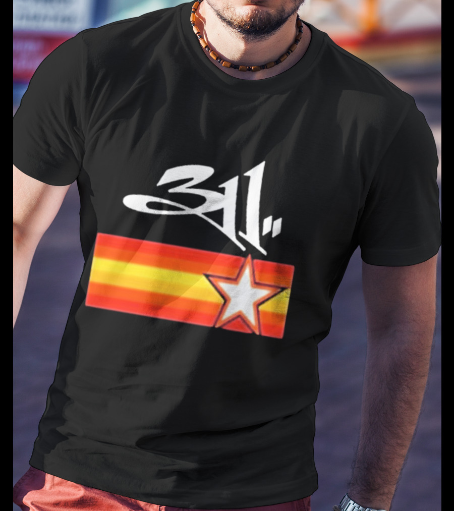 311 Band March 14 2026 Houston Star And Stripes T-Shirt