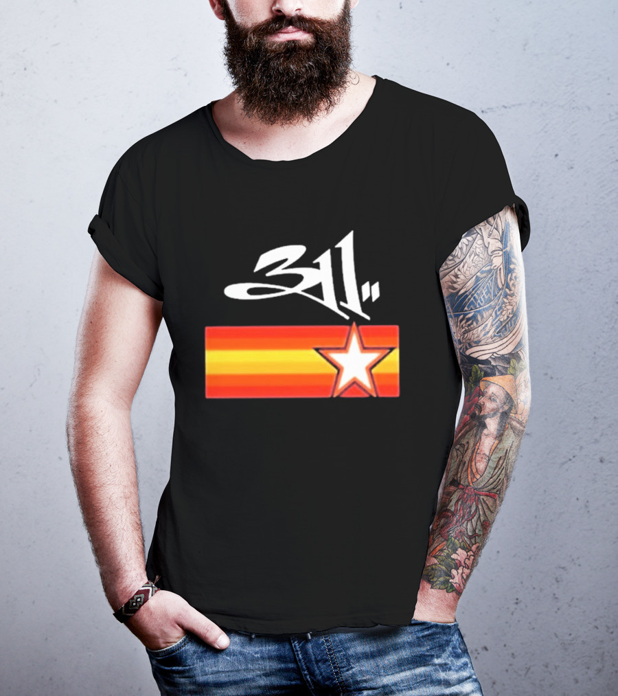 311 Band March 14 2026 Houston Star And Stripes T-Shirt