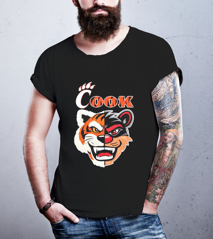 Cincinnati Bengals Bearcats Cook Split Face T-Shirt