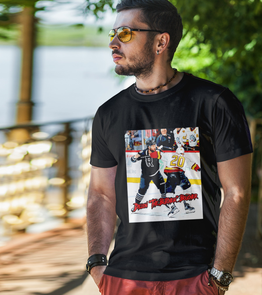 Dillon The Butcher Boucher Rockford IceHogs Hockey Fight Scene T-Shirt