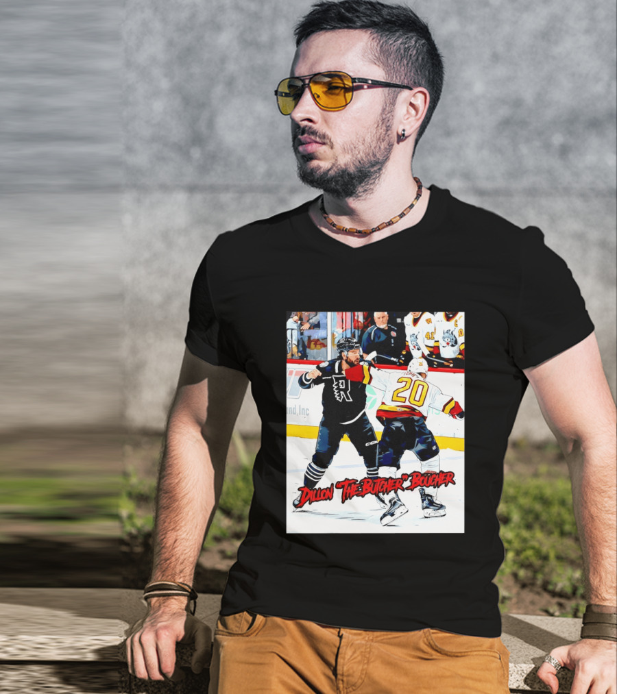 Dillon The Butcher Boucher Rockford IceHogs Hockey Fight Scene T-Shirt