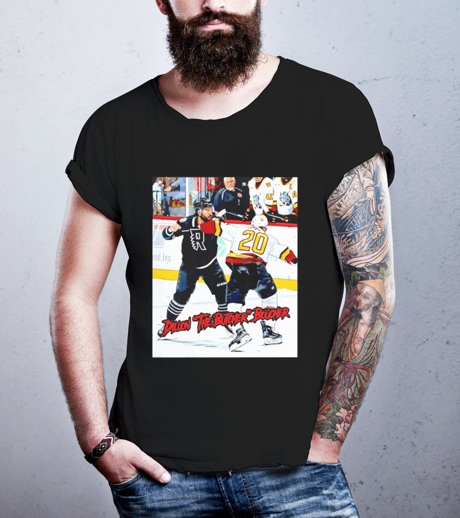 Dillon The Butcher Boucher Rockford IceHogs Hockey Fight Scene T-Shirt