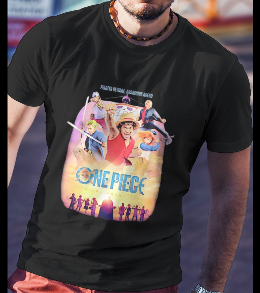 One Piece Luffy And Friends Pirates Journey To The Grand Line T-Shirt