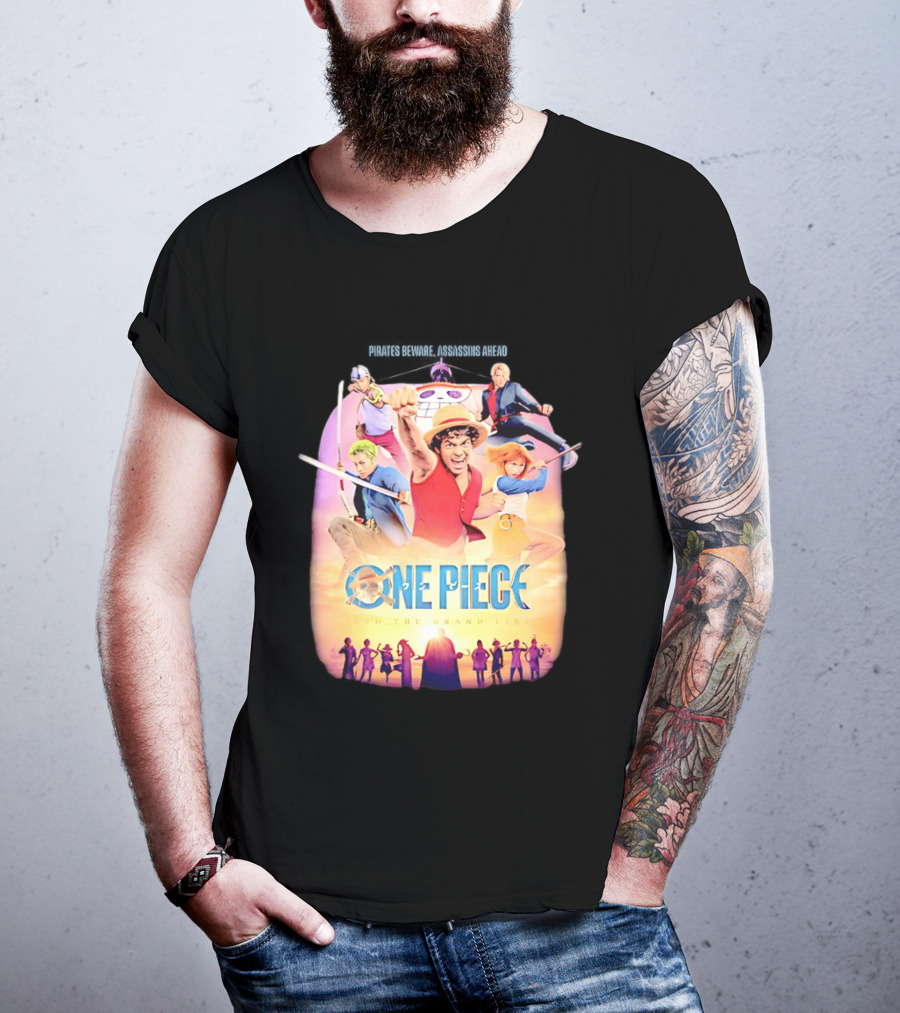 One Piece Luffy And Friends Pirates Journey To The Grand Line T-Shirt