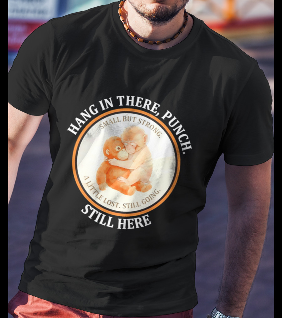 Hang In There Punch Small But Strong A Little Lost Still Going Still Here T-Shirt