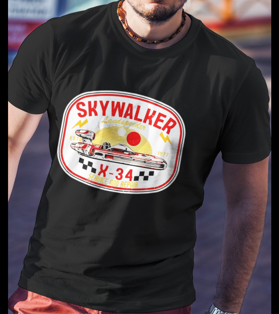 Skywalker Landspeeder X 34 Service And Repair Estd 1977 T-Shirt