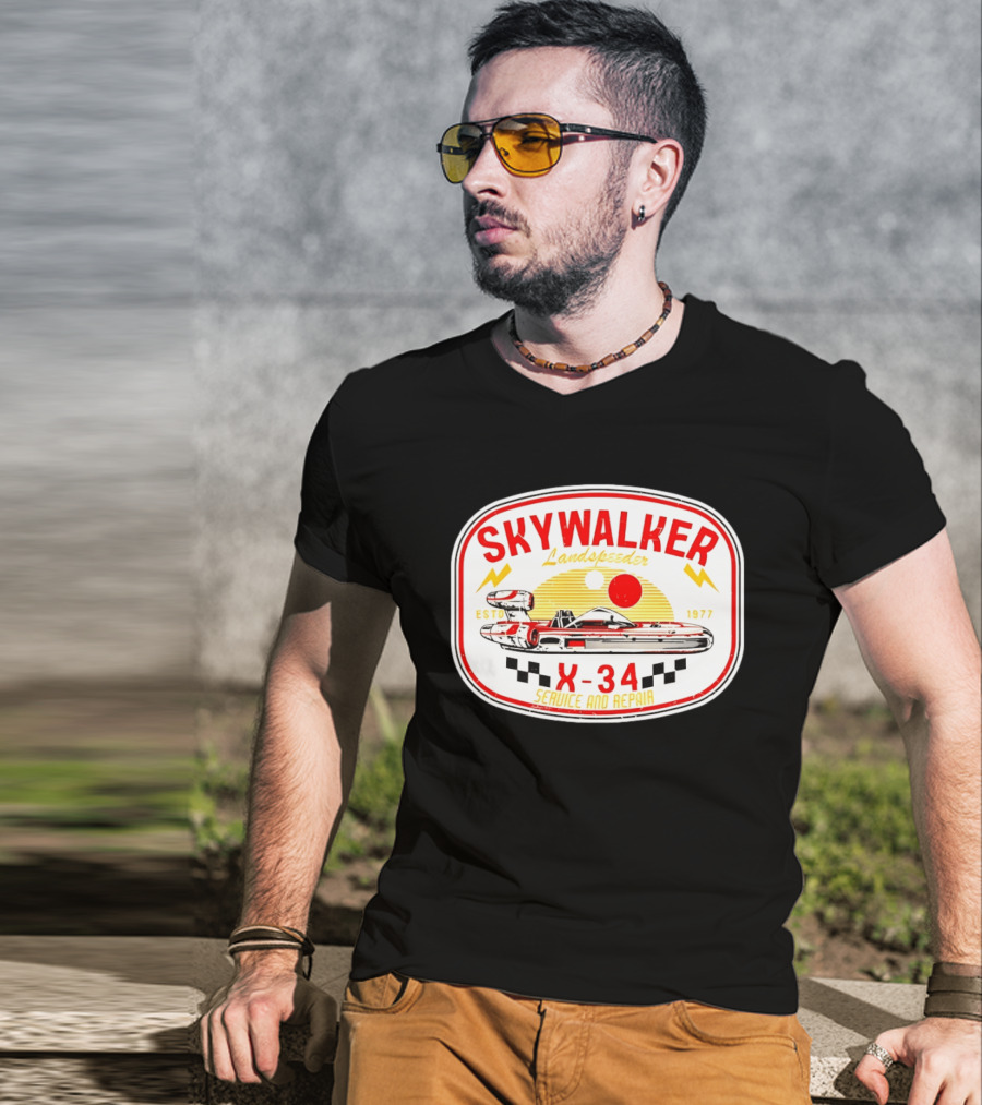 Skywalker Landspeeder X 34 Service And Repair Estd 1977 T-Shirt