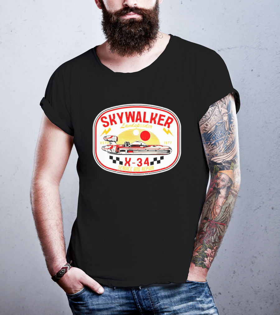 Skywalker Landspeeder X 34 Service And Repair Estd 1977 T-Shirt