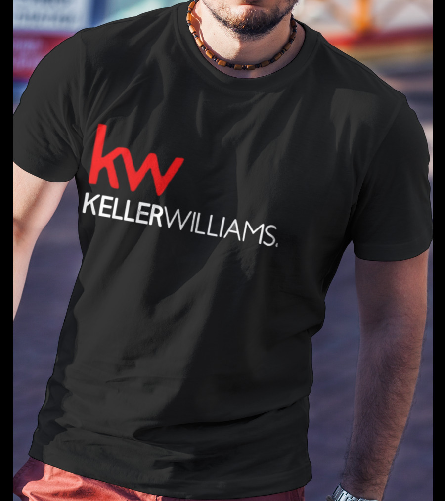 Keller Williams KW Full Mixed Red And White Vertical T-Shirt