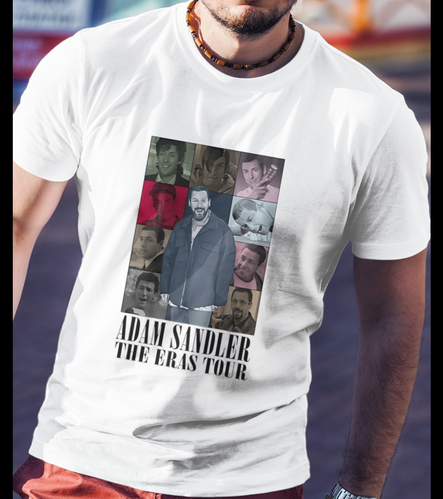 Adam Sandler The Eras Tour Nine Iconic Characters Collage T-Shirt