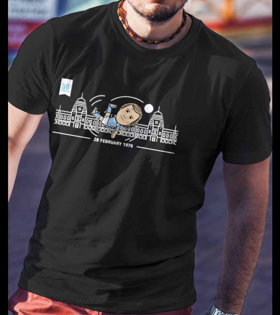50th Anniversary 28 February 1976 Wembley Stadium Soccer Celebration T-Shirt