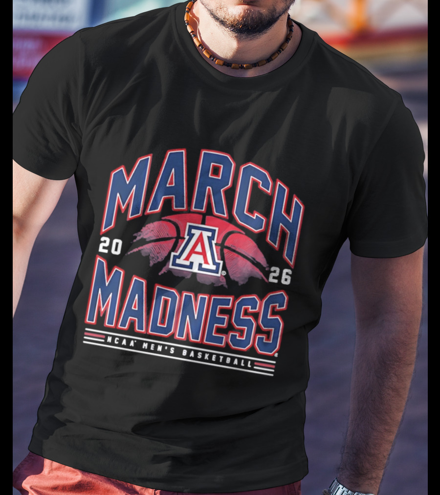 March Madness 2026 Arizona NCAA Men's Basketball T-Shirt