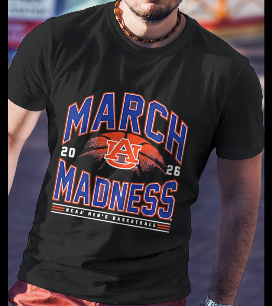 Auburn Tigers 2026 NCAA March Madness Men's Basketball T-Shirt